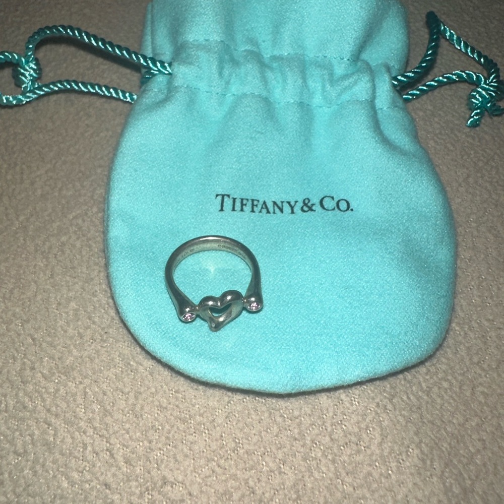 tiffany heart ring with stones